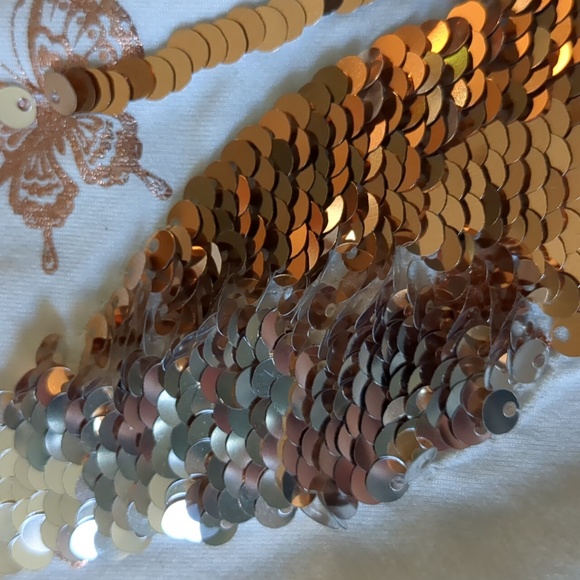 Little girls reversible butterfly sequin shirt - Picture 2 of 2